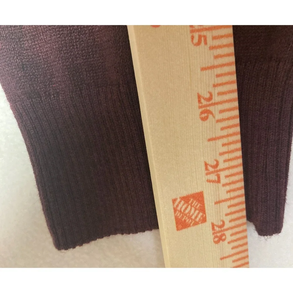 NWOT‎ APT 9 Mens XL Burgundy Merino Wool Blend V Neck Sweater Soft Lightweight